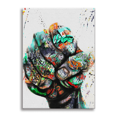 Anarchy - Quadro Canvas Contemporaneo su telaio in legno 70x100 cm