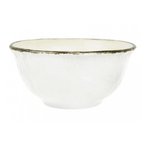 Coppetta Macedonia in Ceramica - Set 6 pz - Colore Bianco Latte -