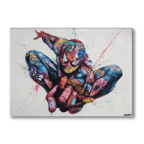 Spider - Quadro Canvas Contemporaneo su telaio in legno 70X50 cm