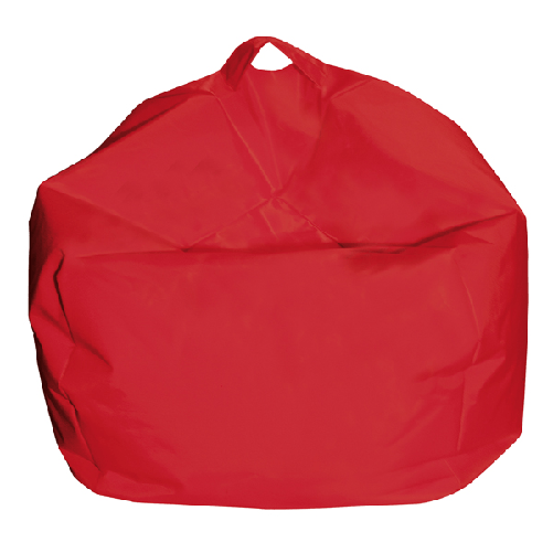 King Collection Pouf Comodone rosso H 62x65 D cm