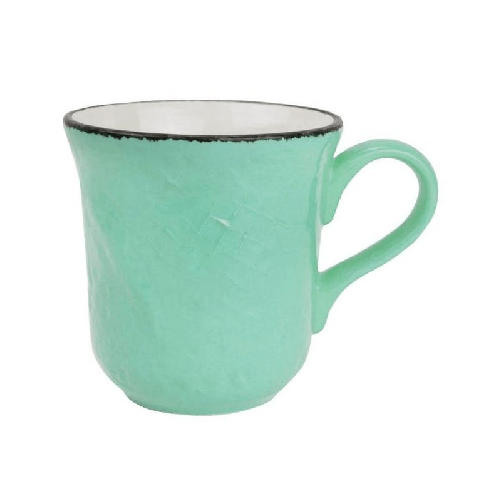 Tazza Mug 53 Cl in Ceramica - Set 4 Pz - Colore Verde Acqua Tiffany