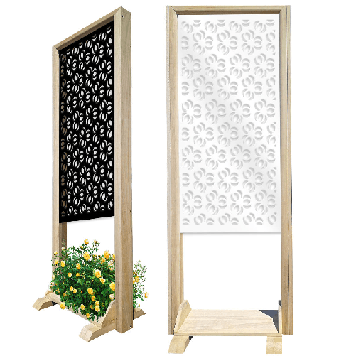ELLISSE - Separè - Paravento modulabile - 70x190cm - in Legno e PVC Bianco
