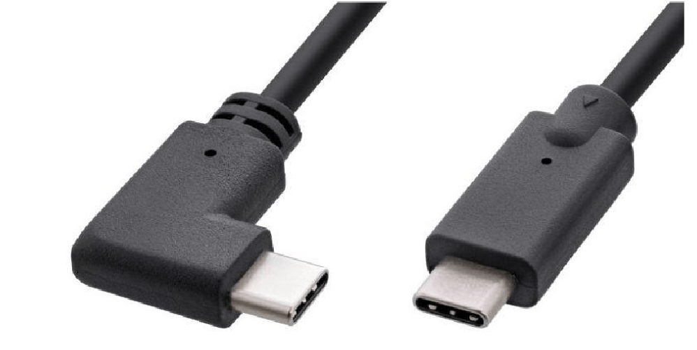 Microconnect USB3.1CC1RA cavo USB 1 m USB 3.2 Gen 2 [3.1 Gen 2] USB C Nero (USB-C cable 1m, 3.2 Gen2, one - end Angled , Microconnect USB3.1CC1RA cavo