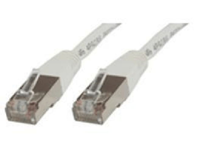 Microconnect 1.0m Cat5e RJ-45 cavo di rete Bianco 1 m F/UTP [FTP] (F/UTP CAT5e 1m White PVC - Outer Shield : Foil screen Microconnect B-FTP501W cavo d