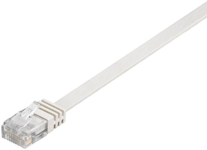 Microconnect 0.25m Cat6 RJ-45 cavo di rete Bianco 0,25 m U/UTP [UTP] (U/UTP CAT6 0.25M White Flat - Unshielded Network C Microconnect V-UTP60025W-FLAT