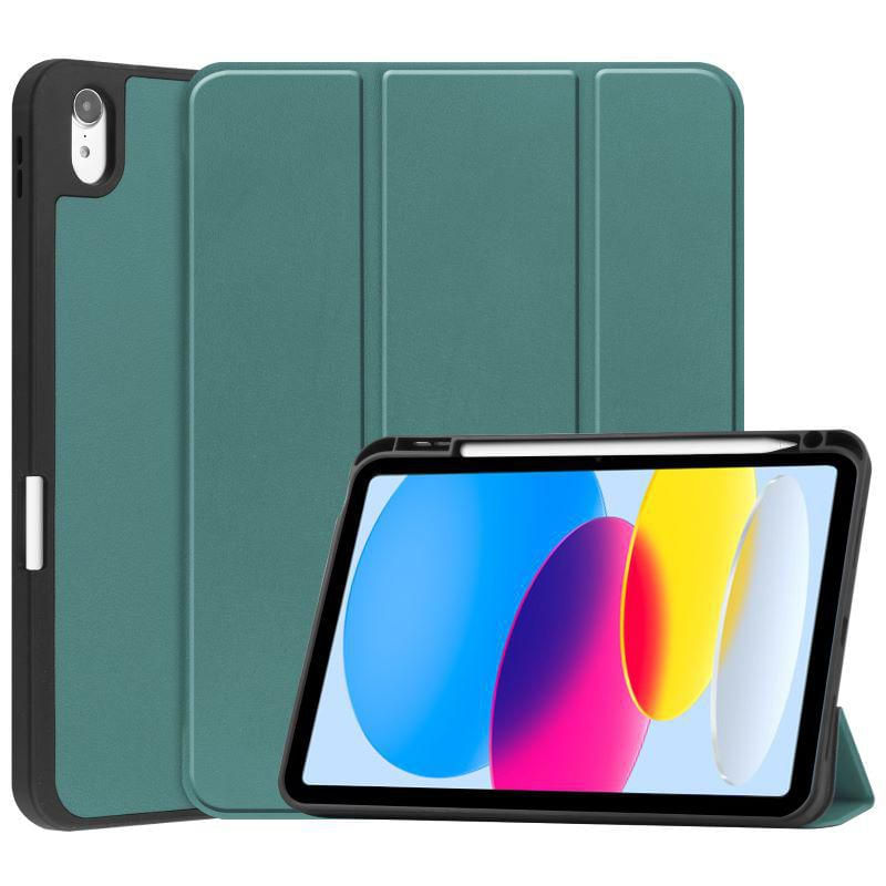 CoreParts TABX-IP10-COVER25 custodia per tablet 27,7 cm [10.9] Custodia flip a libro Verde (Tri-fold Caster TPU Cover - CoreParts TABX-IP10-COVER25 cu