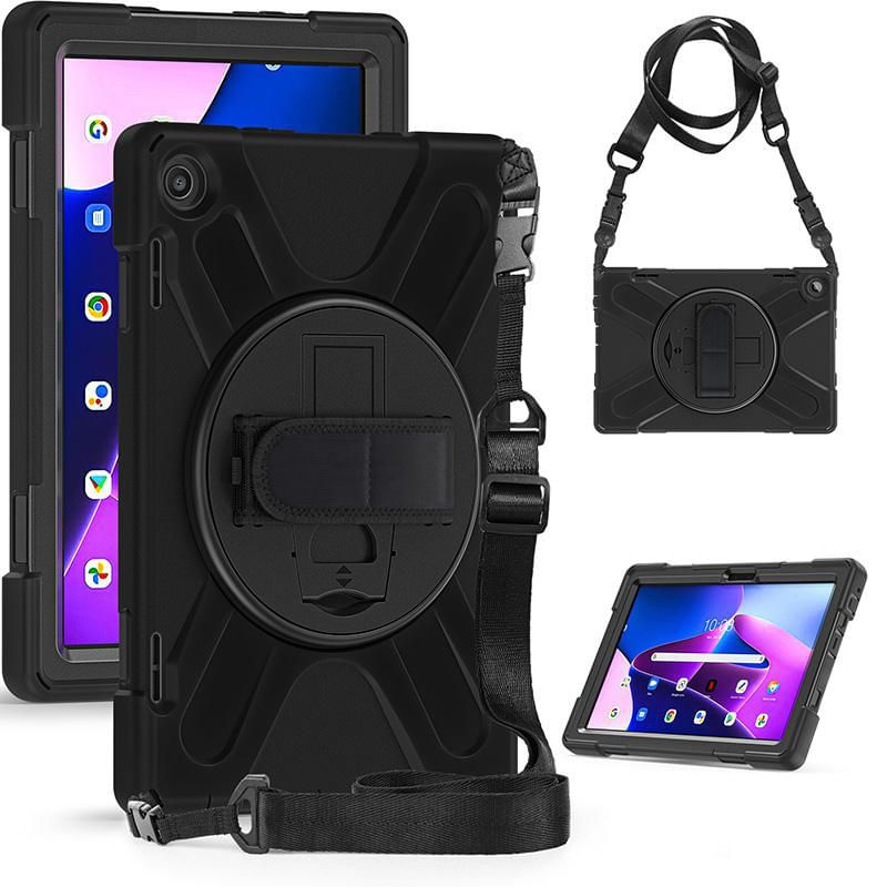ESTUFF ES681906-BULK custodia per tablet 25,6 cm [10.1] Cover Nero (AUSTIN Defender Case Lenovo - TAB M10 3rd Gen 2022 1 eSTUFF ES681906-BULK custodia