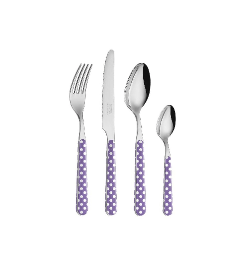 Set 24 Pezzi Posate Moderne - Pied de Poule Lilla
