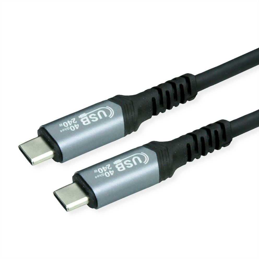 Secomp VALUE 11.99.9089 cavo USB USB4 Gen 3x2 0,8 m USB C Nero VALUE 11.99.9089 cavo USB USB4 Gen 3x2 0,8 m USB C Nero