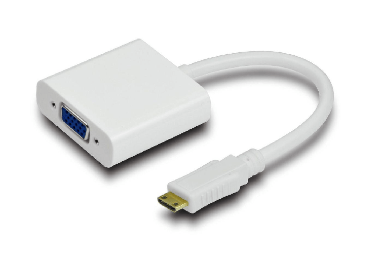Microconnect HDMIVGA cavo e adattatore video 15 m VGA D-Sub HDMI Type C Mini Nero (HDMI Mini 19C-VGA adapter M-F - HDMI Microconnect HDMIVGA cavo e ad
