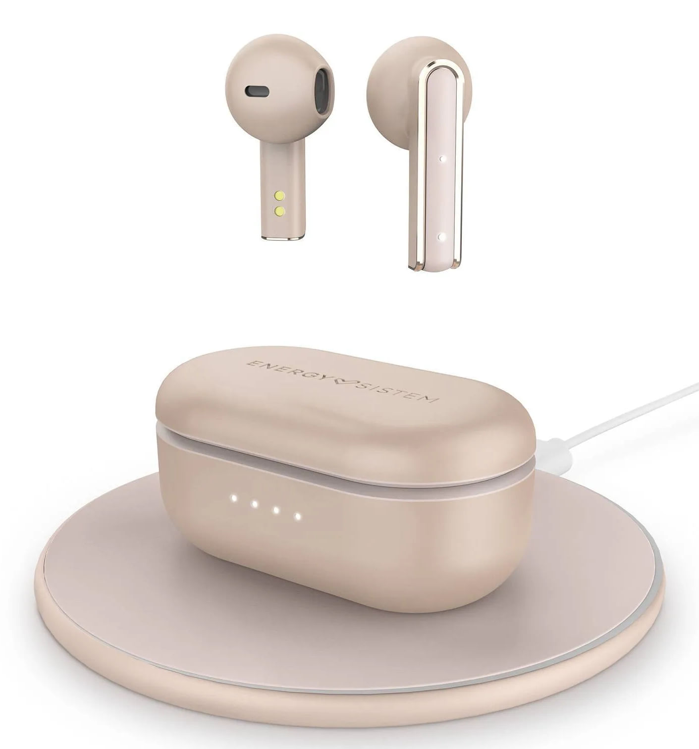 Energy Sistem Cuffie Bluetooth True Wireless Energy Sistem - Base di ricarica wireless inclusa - 25 ore di musica Energy Sistem Style 4 Cuffie True Wi
