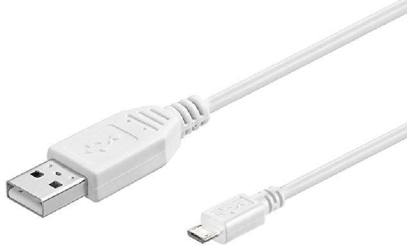 Microconnect USB A/Micro USB B, 1.8 m cavo USB 1,8 m USB 2.0 Micro-USB B Bianco (USB A to USB Micro B, Version - 2.0, Wh Microconnect USBABMICRO18W ca