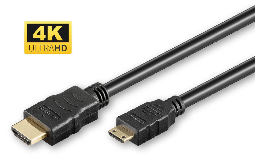 Microconnect HDM1919C1 cavo HDMI 1 m HDMI tipo A [Standard] HDMI Type C [Mini] Nero (HDMI High Speed mini cable, 1m - Hi Microconnect HDM1919C1 cavo H