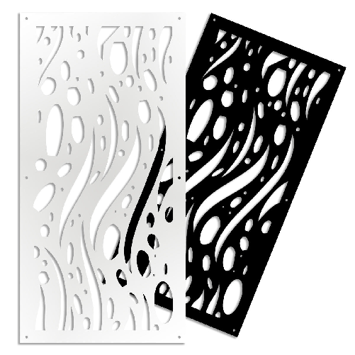 MISTRAL - Pannello in PVC traforato - Parasole bianco / 48x48 cm
