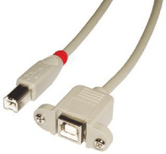 Lindy 31801 cavo USB USB 2.0 1 m USB B Grigio (USB 2.0 cable type B/B - extension, light-grey, 1m - Warranty: 120M) Lindy 31801 cavo USB USB 2.0 1 m U
