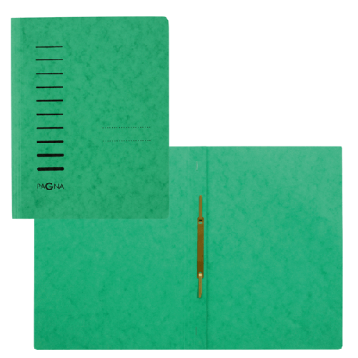 PAGNA Cartellina verde in cartone con pressino fermafogli A4 PAGNA