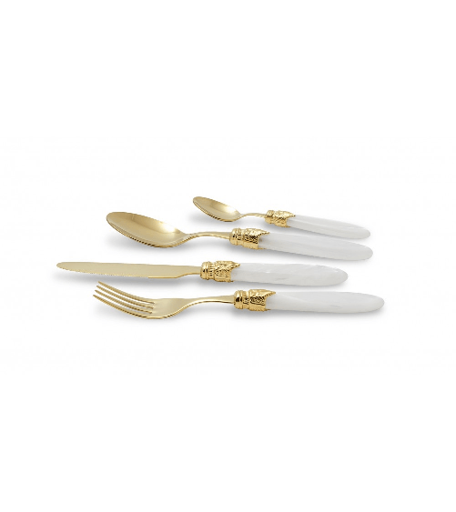Posate Oro Pvd Rivadossi Sandro - Laura Set 24pz Acciaio Inox