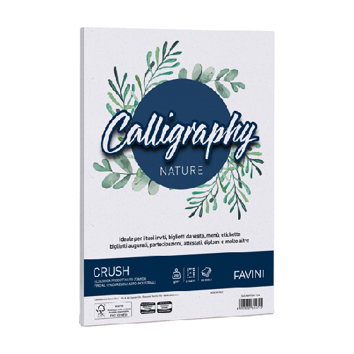 FAVINI Carta Calligraphy Nature CRUSH A4 50fg 250gr uva FAVINI