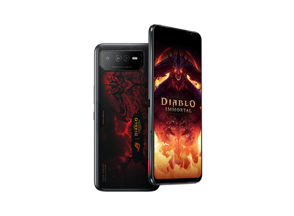 ASUS ROG Phone 6 Diablo Immortal Edition 17,2 cm (6.78") Doppia SIM Android 12 5G USB tipo-C 16 GB 512 GB 6000 mAh Nero, Rosso