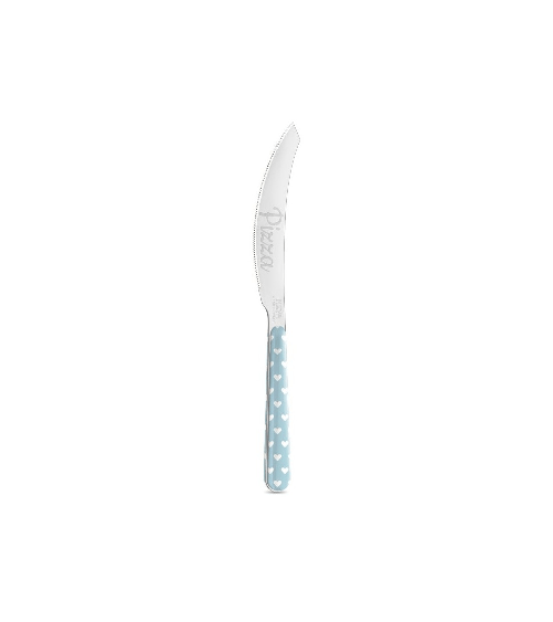 Coltello per Pizza con Decoro Cuoricini - Neva Posateria Creativa