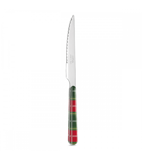 Coltello Bistecca Tartan - Posate Natalizie - Neva Posateria Creativa