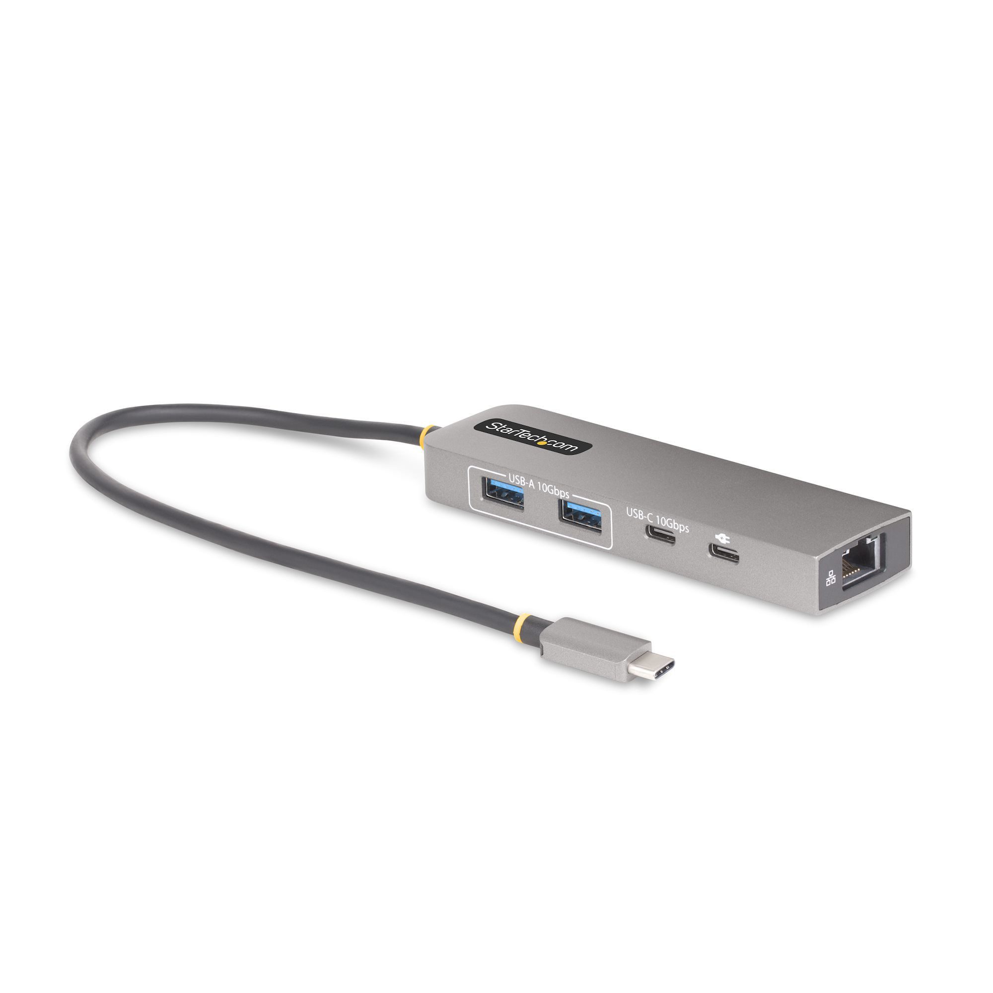 StarTech.com Hub USB-C a 3 porte con Ethernet da 2,5 Gbps e porta Power Delivery Pass-through da 100W, USB 3.2 10Gbps, 2x USB-A/1x USB-C, Hub adattato