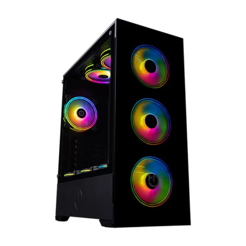 Hiditec Mid-Tower Gaming Z20-AURA USB-C Hiditec Z20 AURA Midi Tower Nero