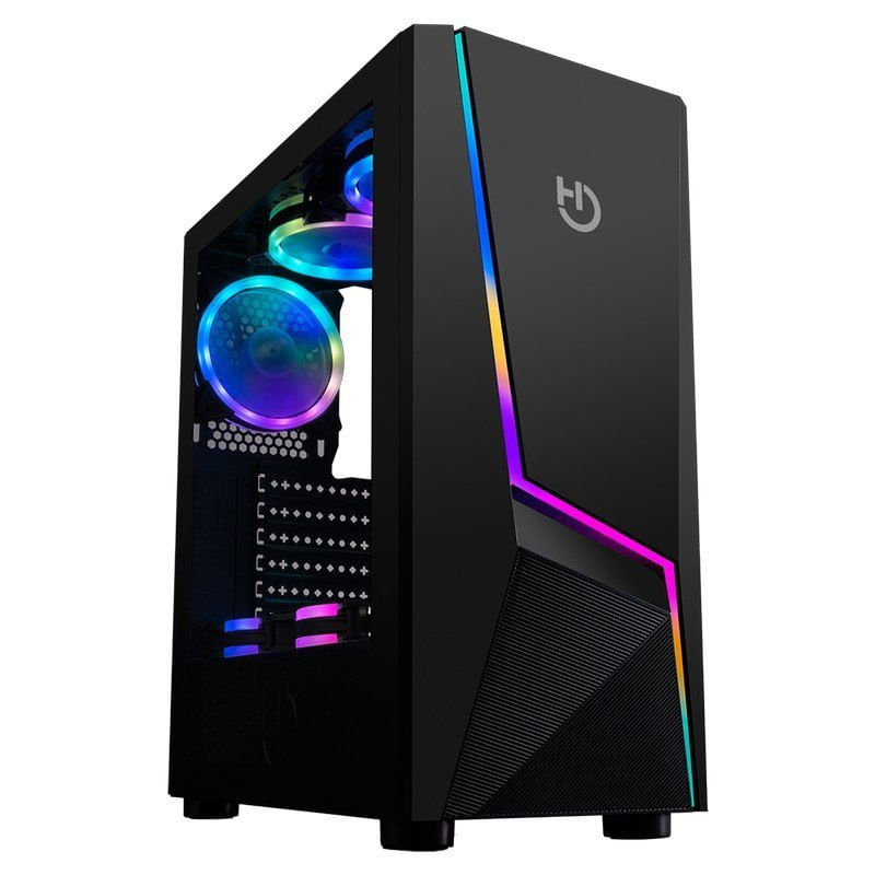 Hiditec VETRO TEMPERATO Hiditec Mid-tower V20 PRO ARGB Hiditec V20 PRO ARGB Desktop Nero