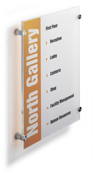 Durable Targa per porta DURABLE 29,7 x 42,0 cm trasparente Durable Crystal Sign A3 Trasparente