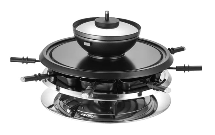 Unold 48726 griglia per raclette 8 persona(e) 1300 W Nero, Acciaio inox