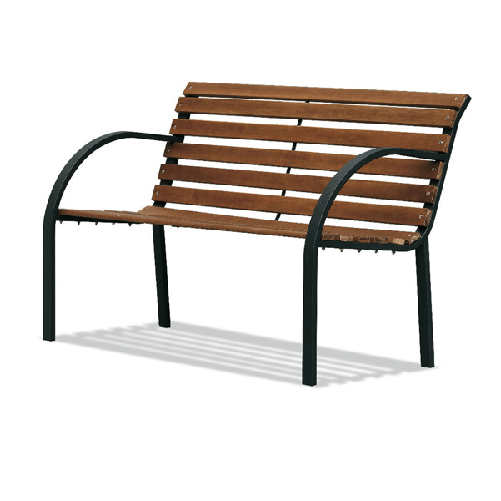 Panca da giardino PARCO L122cm in acciaio e legno