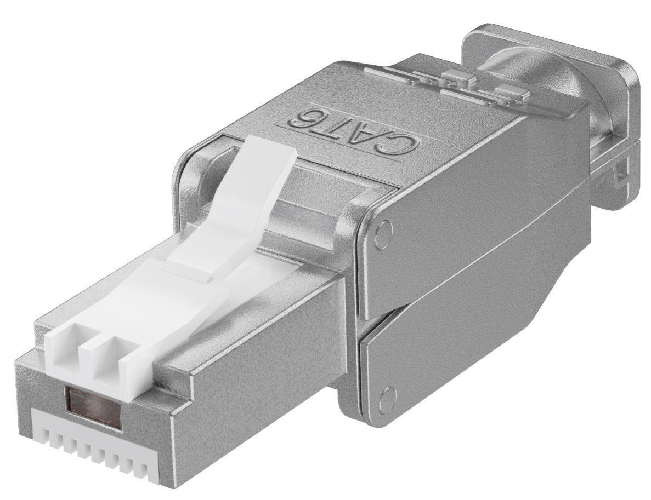 Microconnect KON522TL cavo di collegamento RJ45 Argento (Tool-free RJ45 CAT6 connector - CAT 6 STP[shielded] - For stran Microconnect KON522TL cavo di