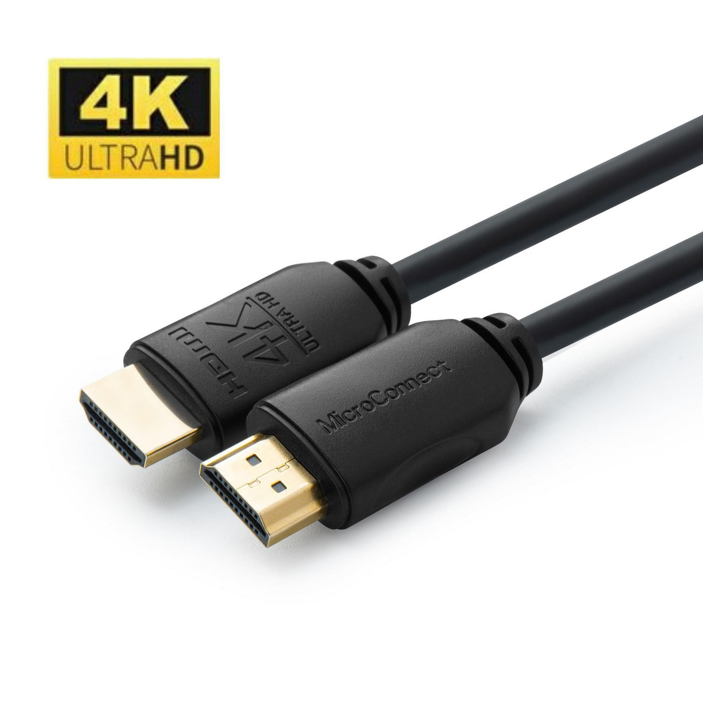 Microconnect MC-HDM19190.5V2.0 cavo HDMI 0,5 m HDMI tipo A [Standard] Nero (HDMI Cable 4K, 0.5m - Supports 2.0 4K@60Hz, Microconnect MC-HDM19190.5V2.0