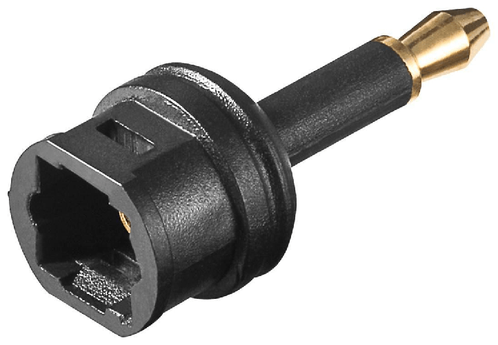 Microconnect TOSLINK-ADAPTER adattatore per inversione del genere dei cavi Toslink 3.5 Toslink mini Nero
