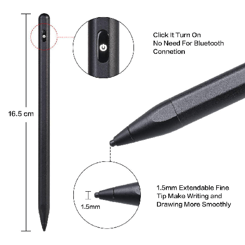 CoreParts MOBX-ACC-011 penna per PDA 20 g Nero (Stylus Pen iPad - Active Stylus Pen for all - iPad, Black Colour - Warra CoreParts MOBX-ACC-011 penna
