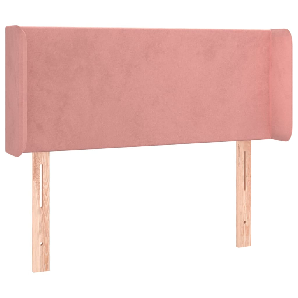 VidaXL Testiera ad Orecchio Rosa 183x16x78/88 cm in Velluto VidaXL 3118553 testiera e pedana Rosa