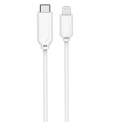 Microconnect USB C/Lightning, 1 m Bianco (USB-C Lightning cable MFI 1M - 8Pin Lightning-USB Type C - Male White Supports Microconnect USB3.1CL1 cavo L