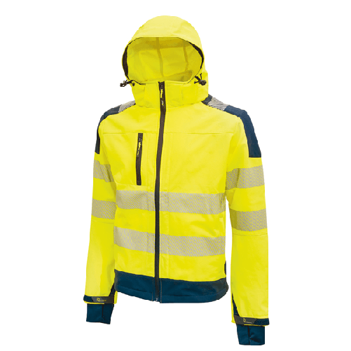 U-Power Giacca Softshell alta visibilitA' Miky giallo fluo Taglia XL U-Power