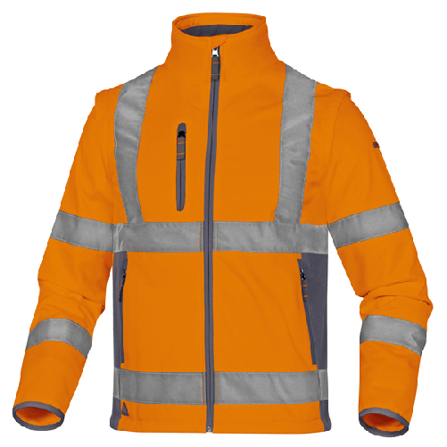 DELTAPLUS Giacca Softshell Moonlight 2 alta visibilitA' arancio fluo tg.XL DeltaPlus