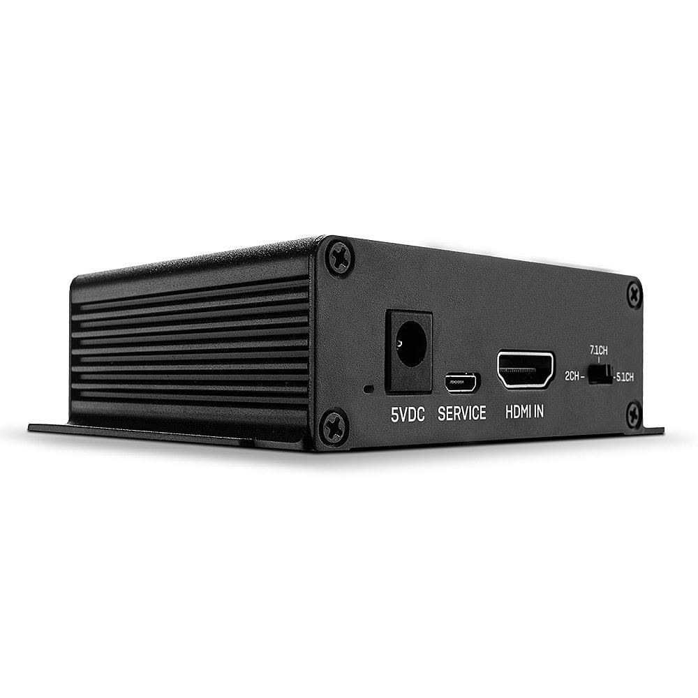 Lindy 38361 convertitore audio Nero (Hdmi 18G Audio Extractor - Warranty: 24M) Lindy 38361 convertitore audio Nero