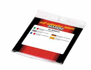 Markin X10034 etichetta autoadesiva Rettangolo con angoli arrotondati Permanente Bianco 120 pz