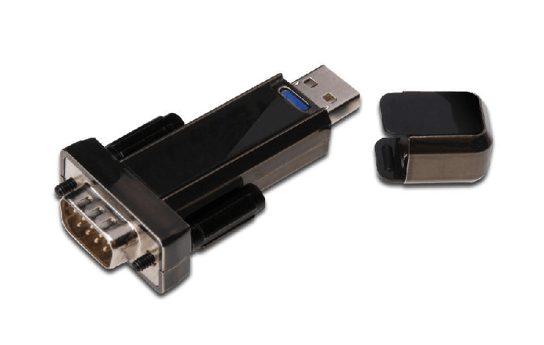 Microconnect USB 2.0-Serial Seriale Nero (USB 2.0 to Serial Converter - DSUB 9M, incl. USB cable - Supports Win 10, 8.1, Microconnect USBADB9M adattat