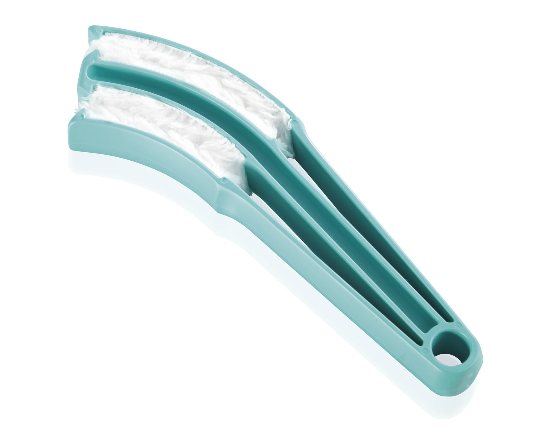 Leifheit 41316 spazzola per la pulizia Microfibra Turchese, Bianco