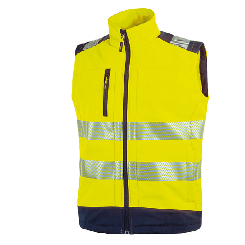 U-Power Gilet alta visibiltà Softshell Dany - taglia L - giallo fluo - U-Power