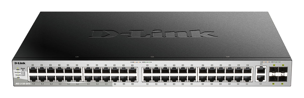 Dlink D-Link DGS-3130-54TS/E switch di rete Gestito L3 Gigabit Ethernet [10/100/1000] Grigio (54-PORT STACKABLE SWITCH D-Link DGS-3130-54TS/E switch d