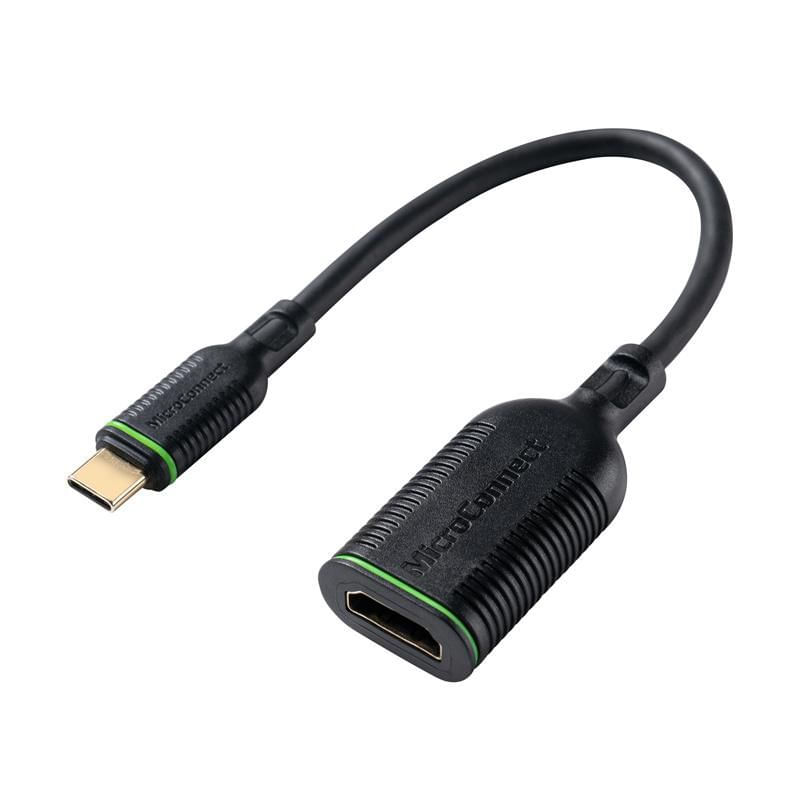 Microconnect MC-USBCHDMI-A cavo e adattatore video 0,2 m USB C HDMI Nero (USB-C to HDMI adapter, 0.2m, - Black - Warrant Microconnect MC-USBCHDMI-A ca