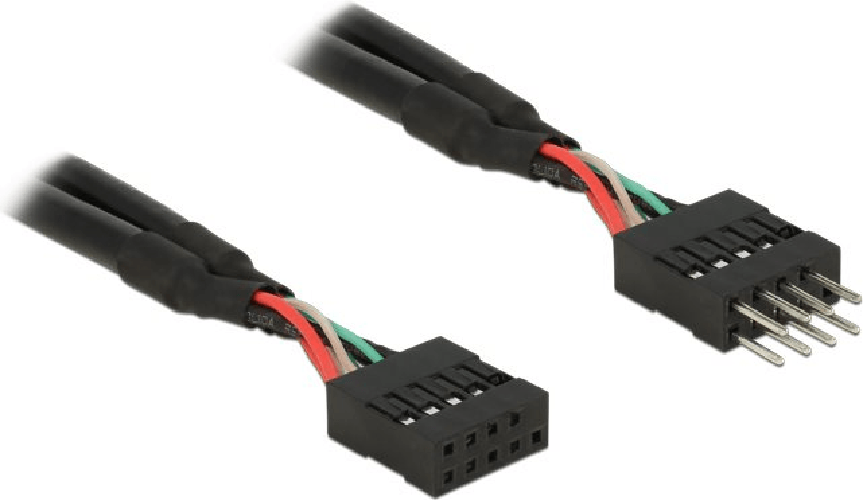 Neutra CAVO PROLUNGA 10 POLI MASCHIO FEMMINA CM 25 DeLOCK 0.25m 2xUSB2.0