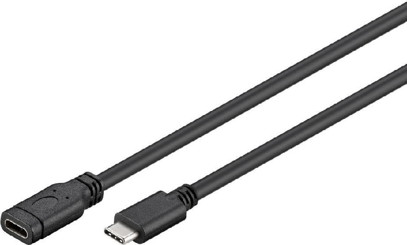 Microconnect USB3.1CC1.5EX cavo USB 1,5 m USB 3.2 Gen 1 [3.1 Gen 1] USB C Nero (USB-C Extension Cable, 1.5m - Black, for Microconnect USB3.1CC1.5EX ca