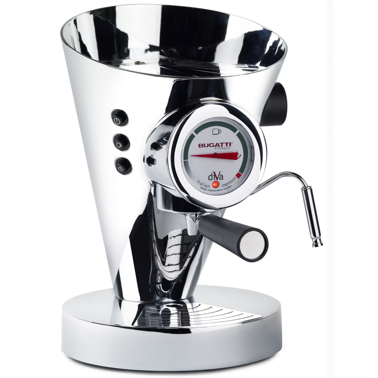 Casa Bugatti Macchina Caffè Espresso e Cappuccino - Diva Watt 950 - Casa Bugatti Bugatti Italy Diva Manuale Macchina per espresso 0,8 L