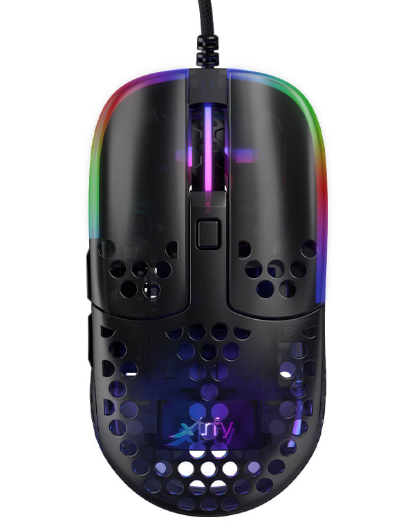 Xtrfy MZ1 mouse USB tipo A Ottico (Xtrfy MZ1 Ultra-Light ZYS RAIL USB RGB Optical Gaming Mouse - Black [MZ1-RGB-BLACK-TP CHERRY XTRFY MZ1 Gaming Maus